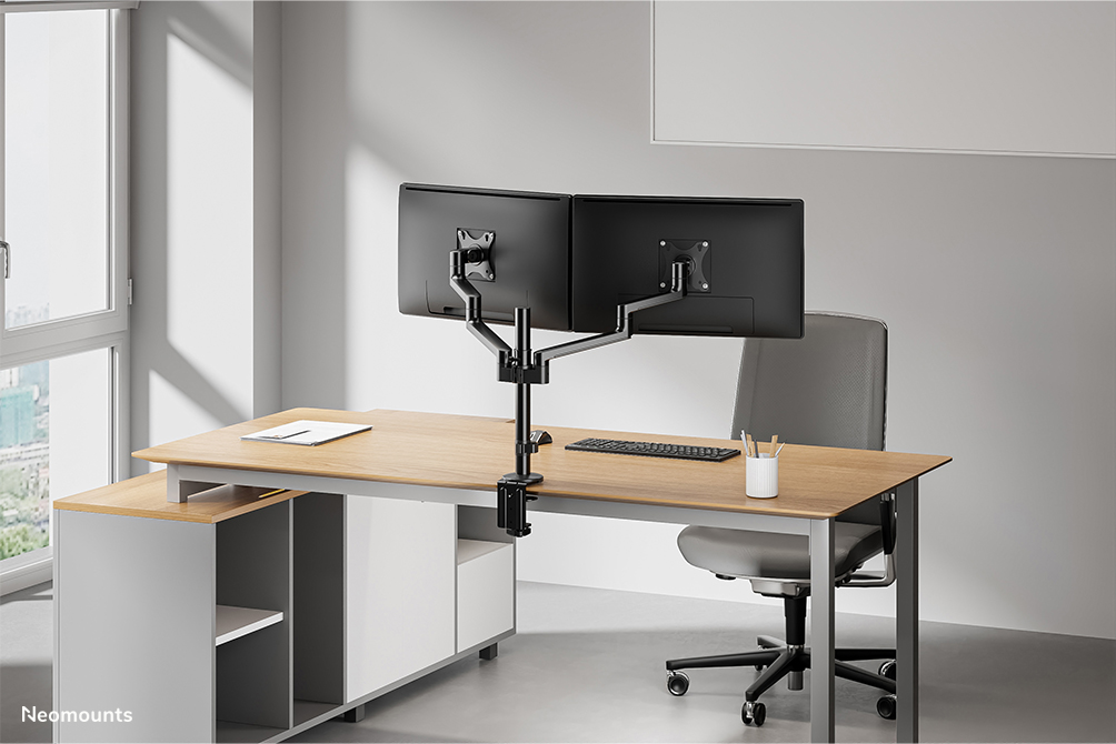 Neomounts DS60-425BL2 Support d'écran à fixer 17-27" - économie d'espace